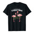 Merry Christmas Pink Flamingo Christmas Matching Family Unisex T-shirt For Men & For Women R1144